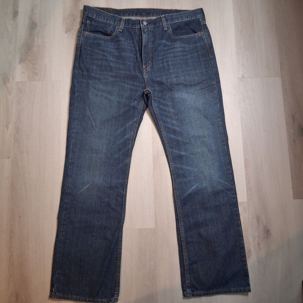 Levi Strauss & Co. Jeans 527 Slim Bootcut Mens 38x32 Blue Water Less Technology